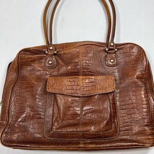 Genuine Leather Tote Business Laptop Case Textured Liz Claiborne   (3440)